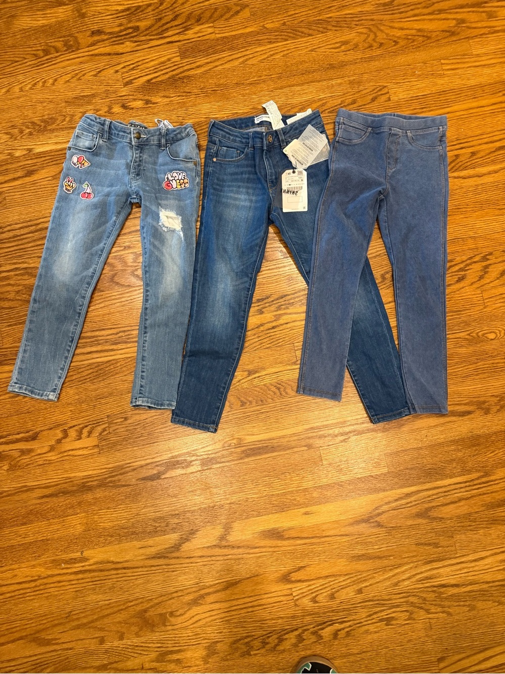 Girls Jeans Bundle Size 6-8 | ZARA Kids (2 Pairs) & GUESS Denim Lot